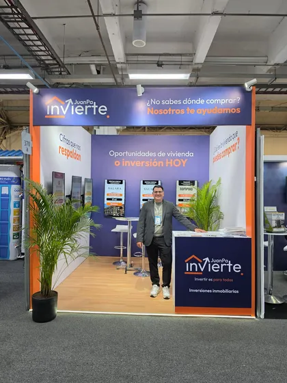 Stand de JuanPa Invierte en el Gran Salón Inmobiliario 2026